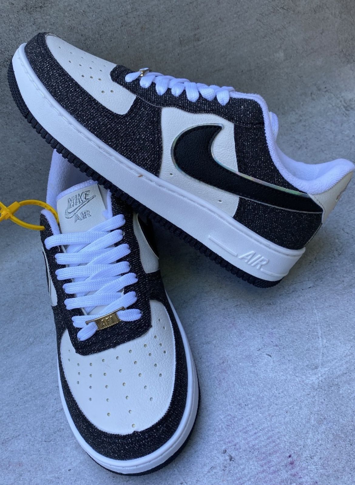 AIR FORCE ONE GLITTER BLACK