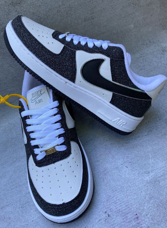 AIR FORCE ONE GLITTER BLACK