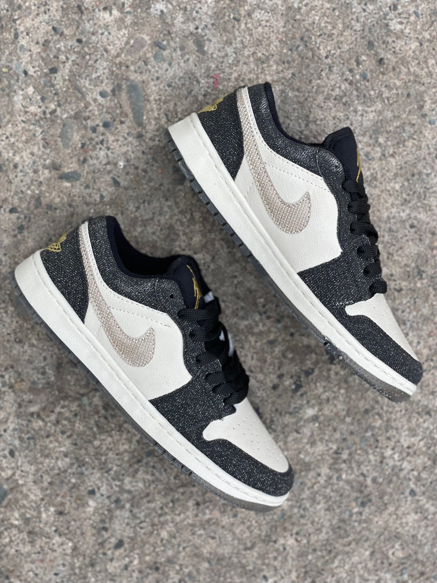 JORDAN GLITTER NEGRA