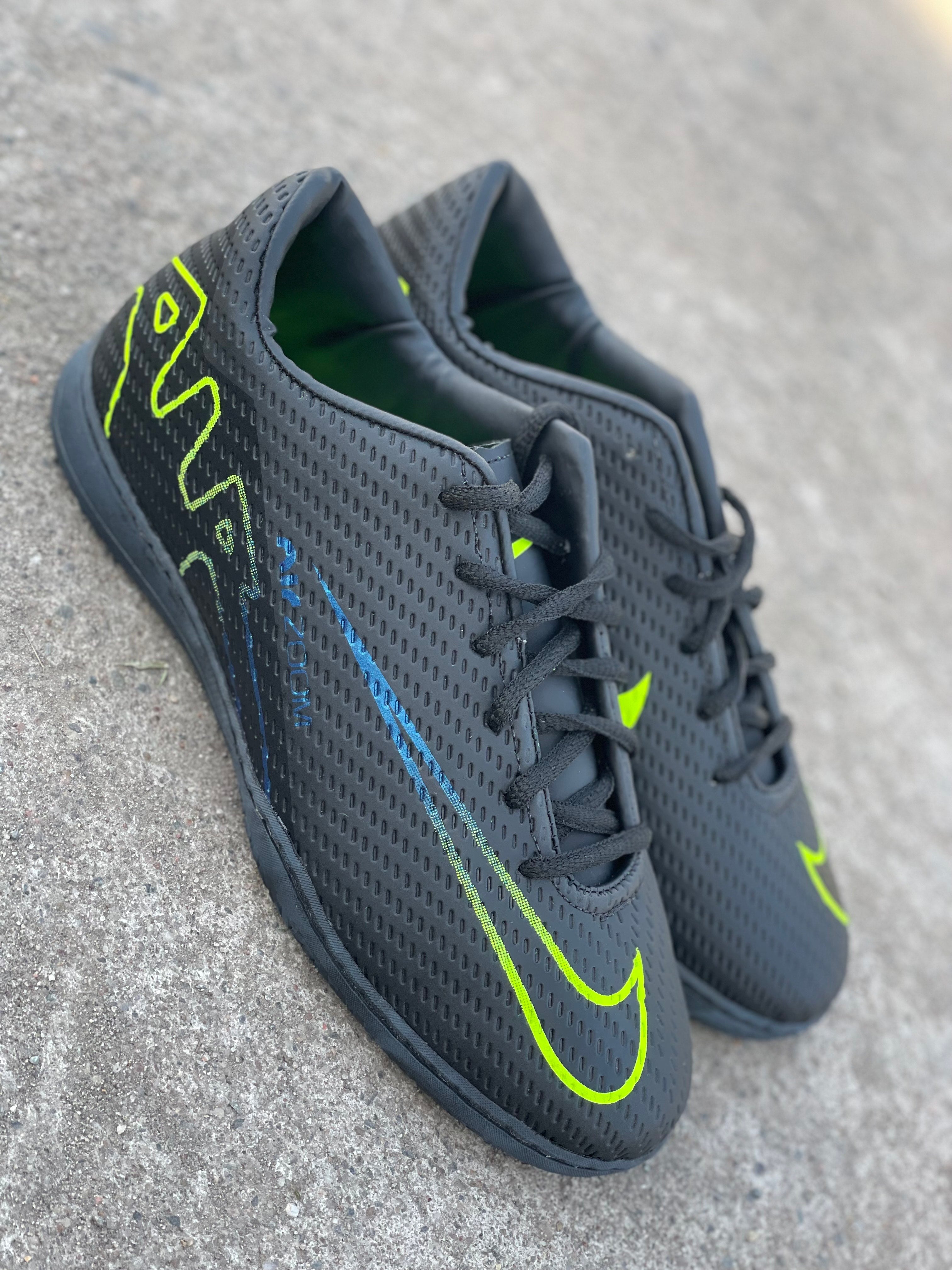 BOTINES F5 NEGROS - VERDE